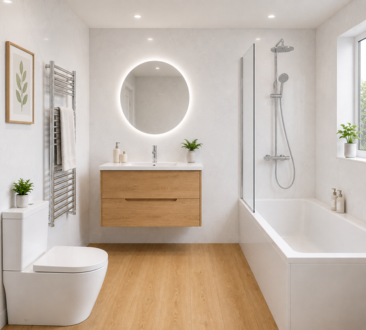 Scandi Marble Bathroom Suite