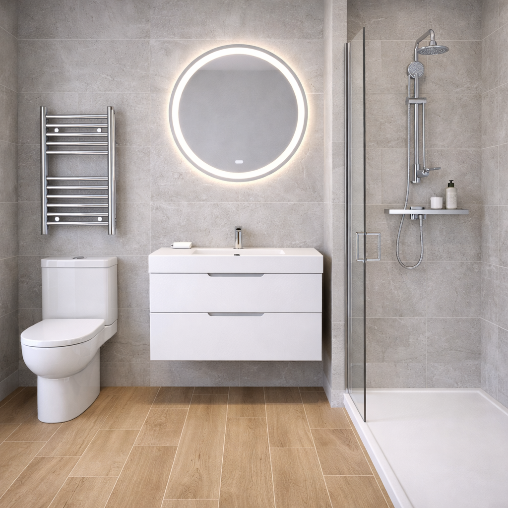 Grey Matt Porcelain Tile