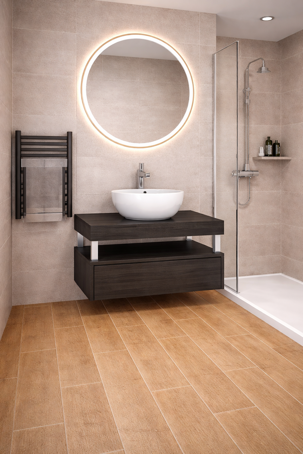 Black Lava Wall Mounted Storage