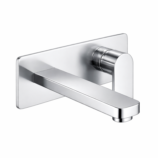 Wall Mounted Sleek Chrome Basin Tap