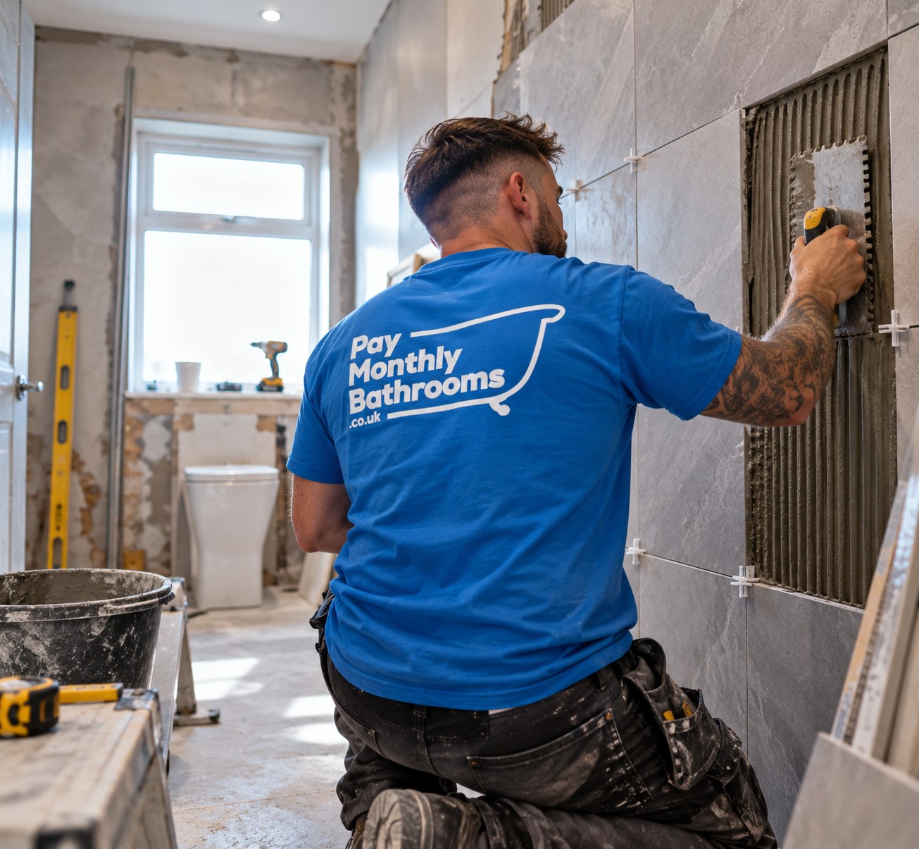 Bathroom installation process
